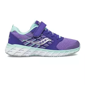 Saucony Purple/Turquoise Wind 2.0 A/C Children's Sneaker