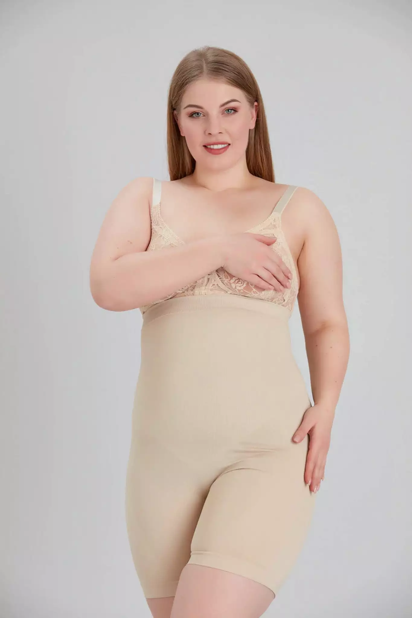 Shapewear London High Waisted Shapewear Shorts In Nude