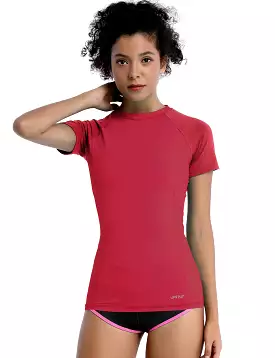 Short Sleeve UPF 50+Rashguard rosecoral_yogastudio