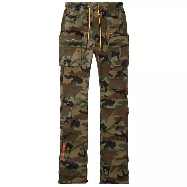 Smoke Rise Cargo Stacked Windbreaker Utility Pants (Wood Camo) WP23586