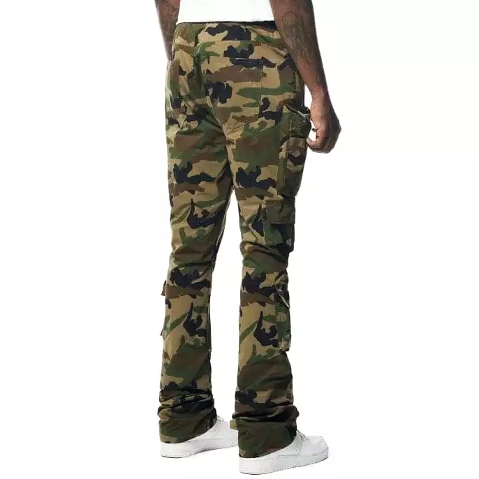 Smoke Rise Cargo Stacked Windbreaker Utility Pants (Wood Camo) WP23586