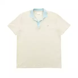 SOUNDER GOLF CAPRI COLLAR SS POLO - MINT/NATURAL