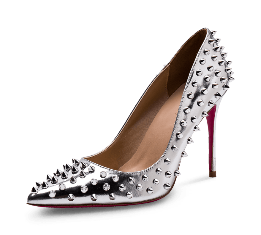 Spikes Pink Sole High Heel Pumps