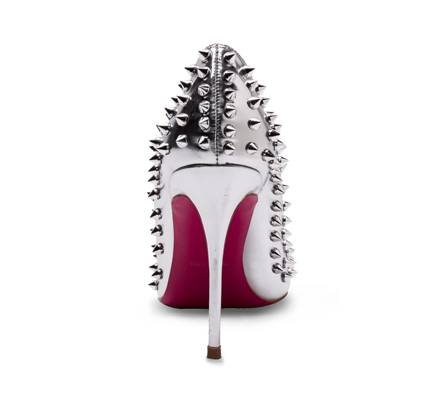 Spikes Pink Sole High Heel Pumps