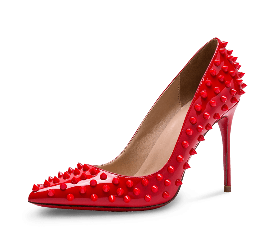 Spikes Red Sole High Heel Pumps