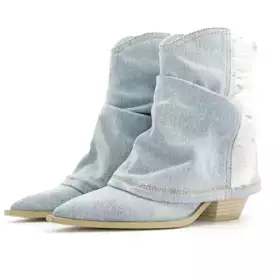 Spring Breeze Denim Western Boots