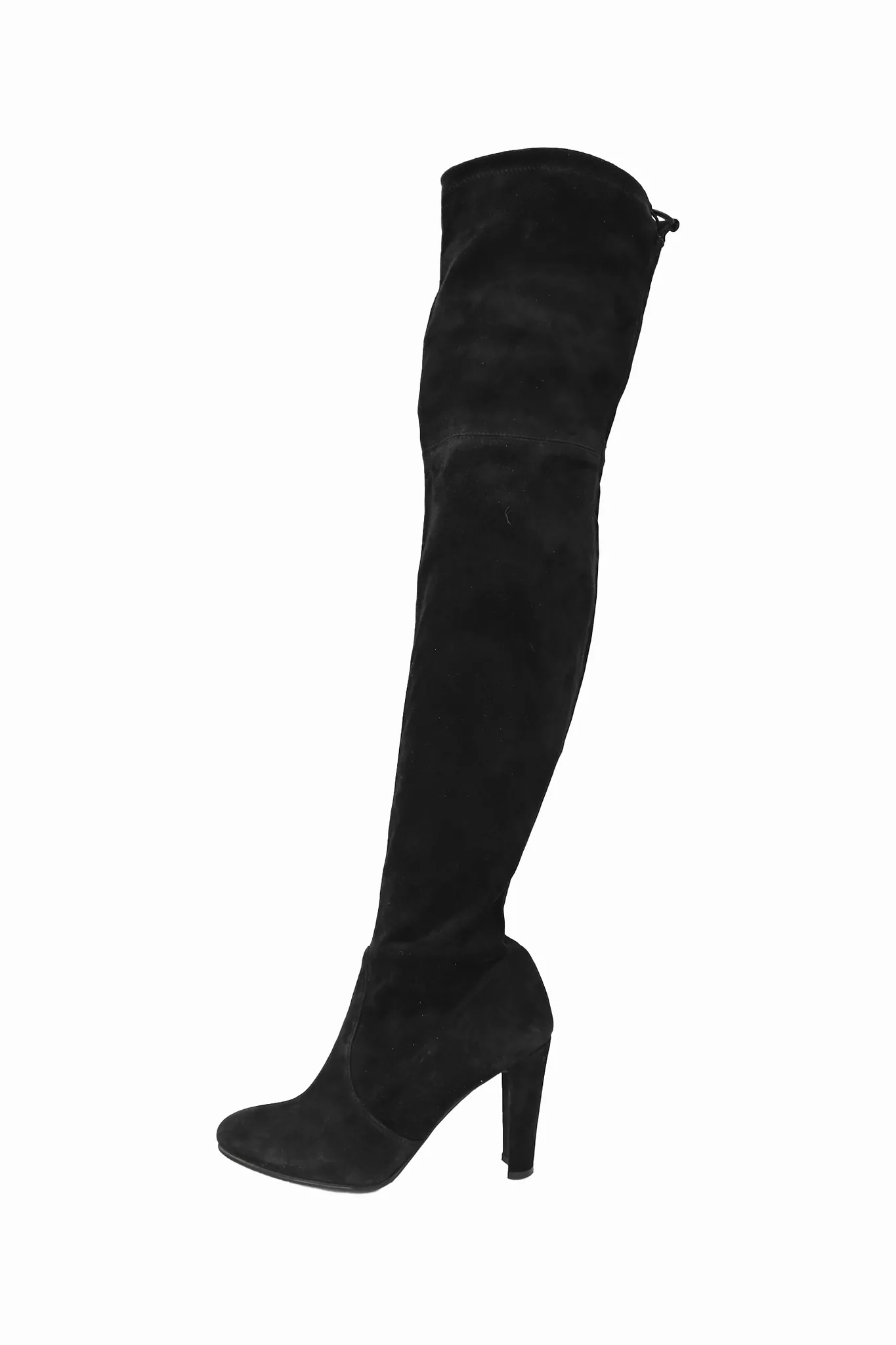 Stuart Weitzman Black Suede Knee High Heeled Boots Size 5.5