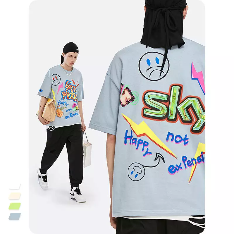 Stylish Hip Hop Oversized Printed Tshirt