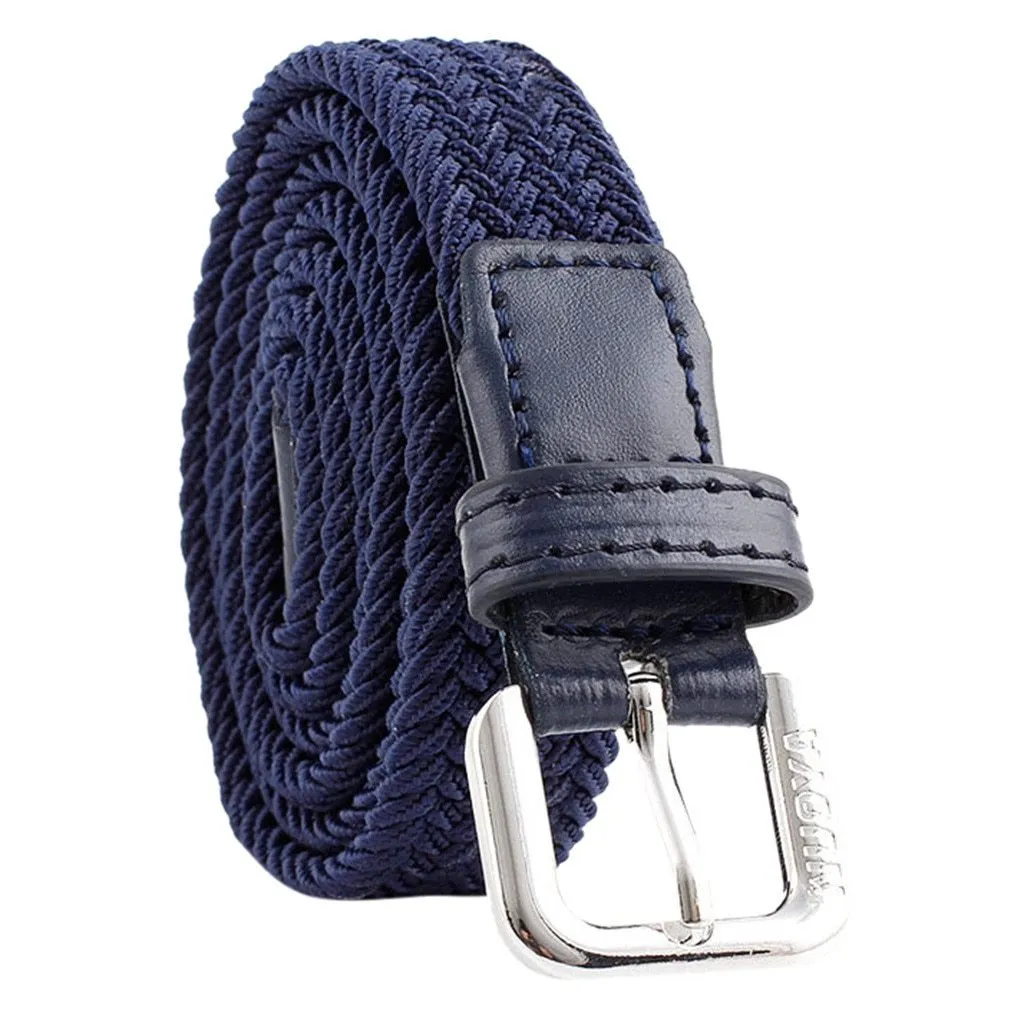 Stylish Unisex Casual Double Rings Buckle Belt Waistband