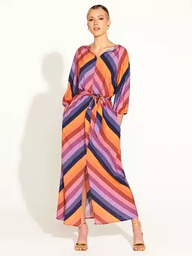 Sunset Dream Tie Waist Midi Dress