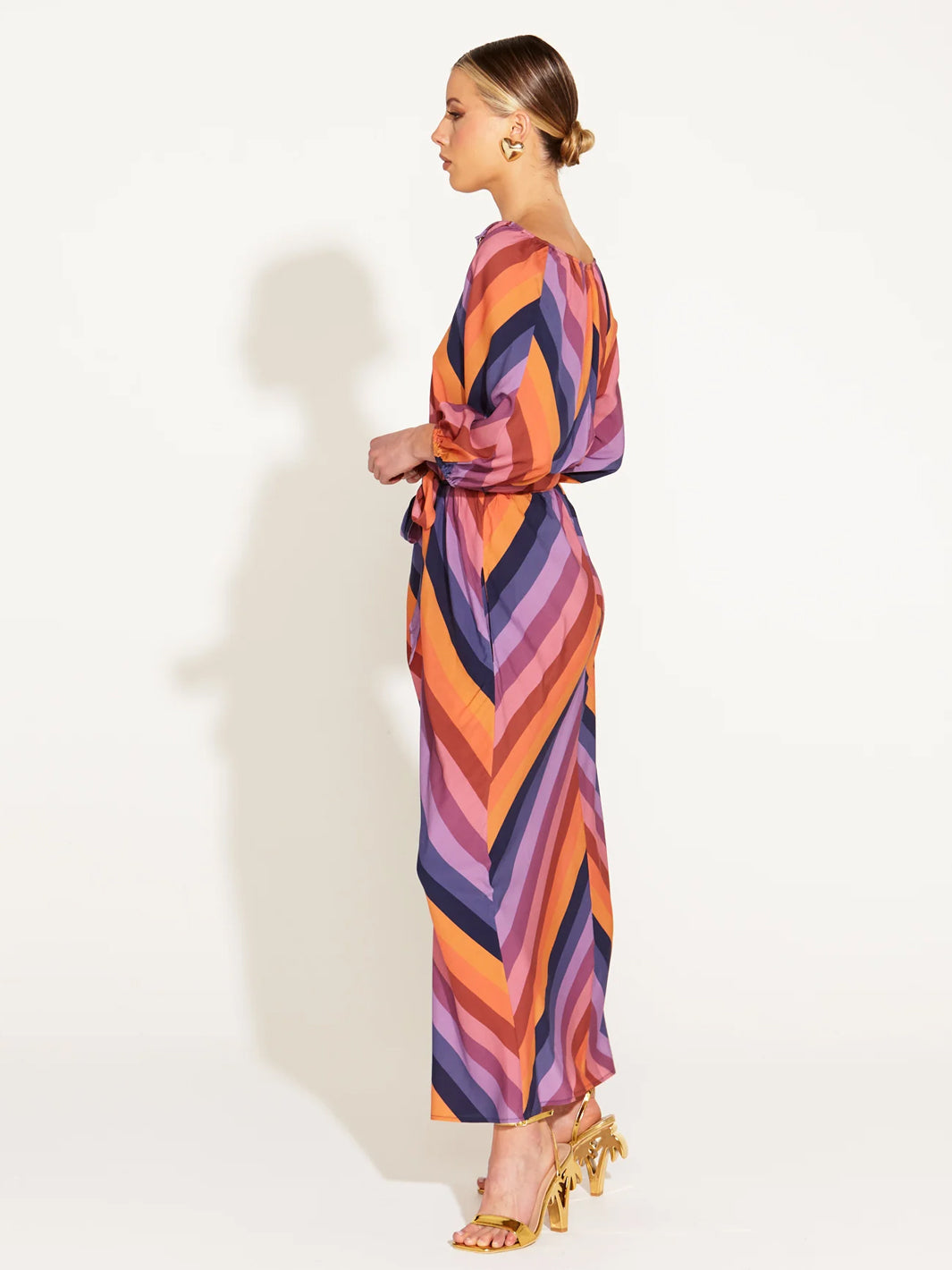 Sunset Dream Tie Waist Midi Dress