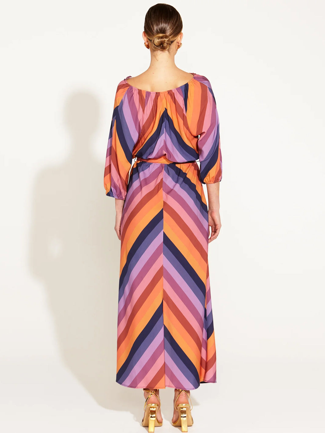 Sunset Dream Tie Waist Midi Dress