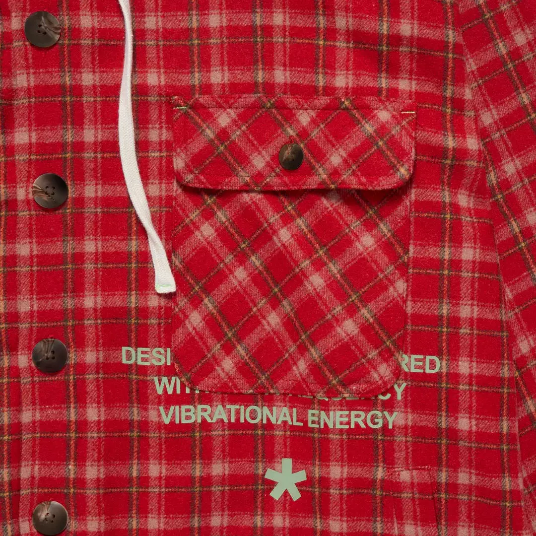 Supervsn Hooded LS Flannel Overshirt