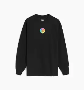 Takashi Murakami Flower Flag Long Sleeve Mens Tshirt - Black