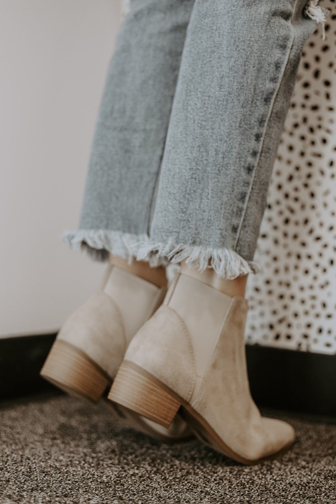 Taupe Plain Jane Booties