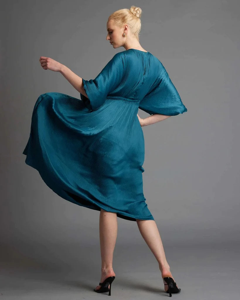 Thalia Travels Dress Teal