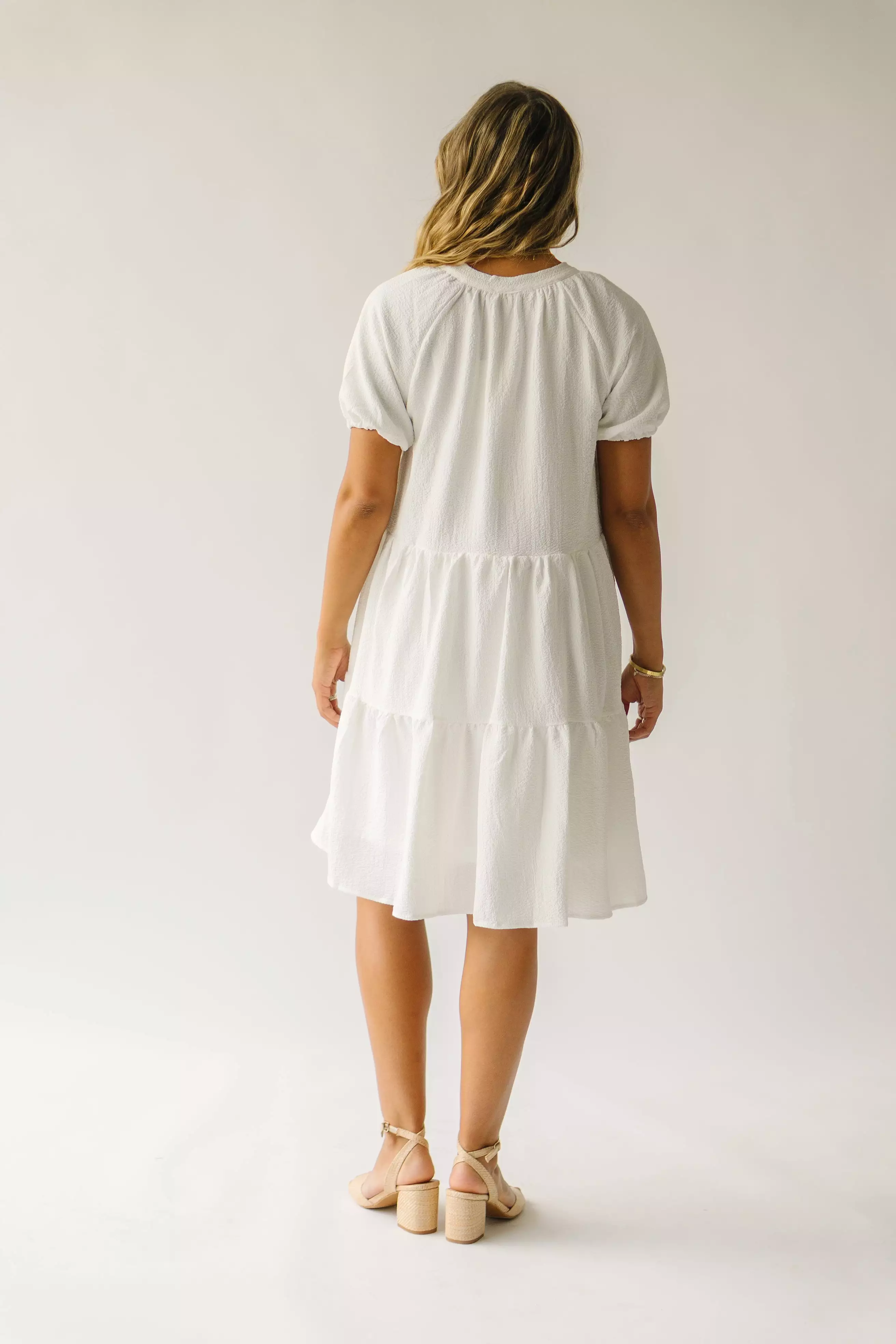 The Birdie Babydoll Dress in Ivory