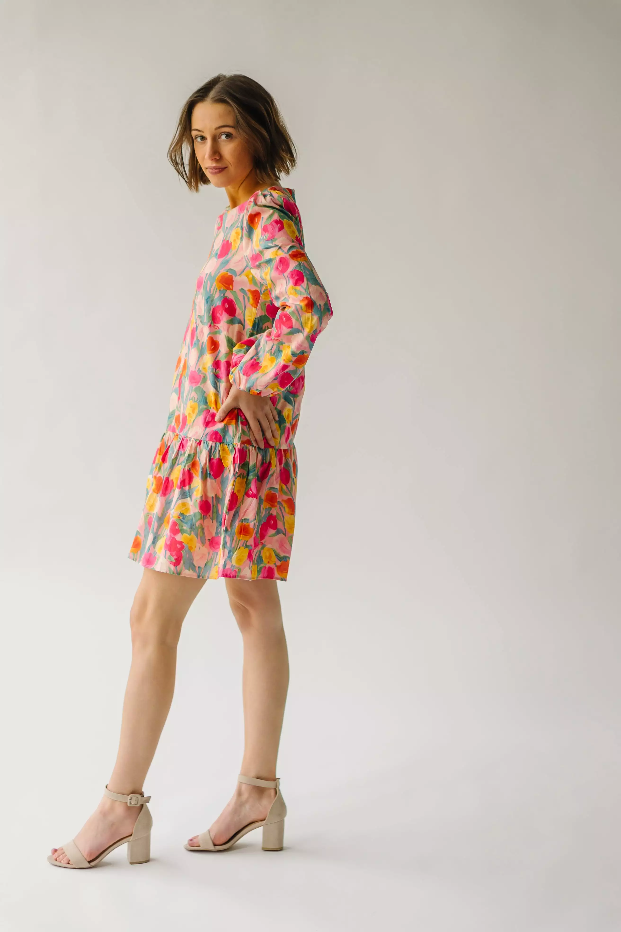 The Bullard Floral Dress in Pink