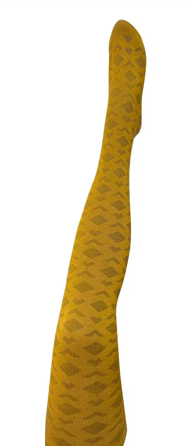 Tightology – Deco Wool Tights - Mustard