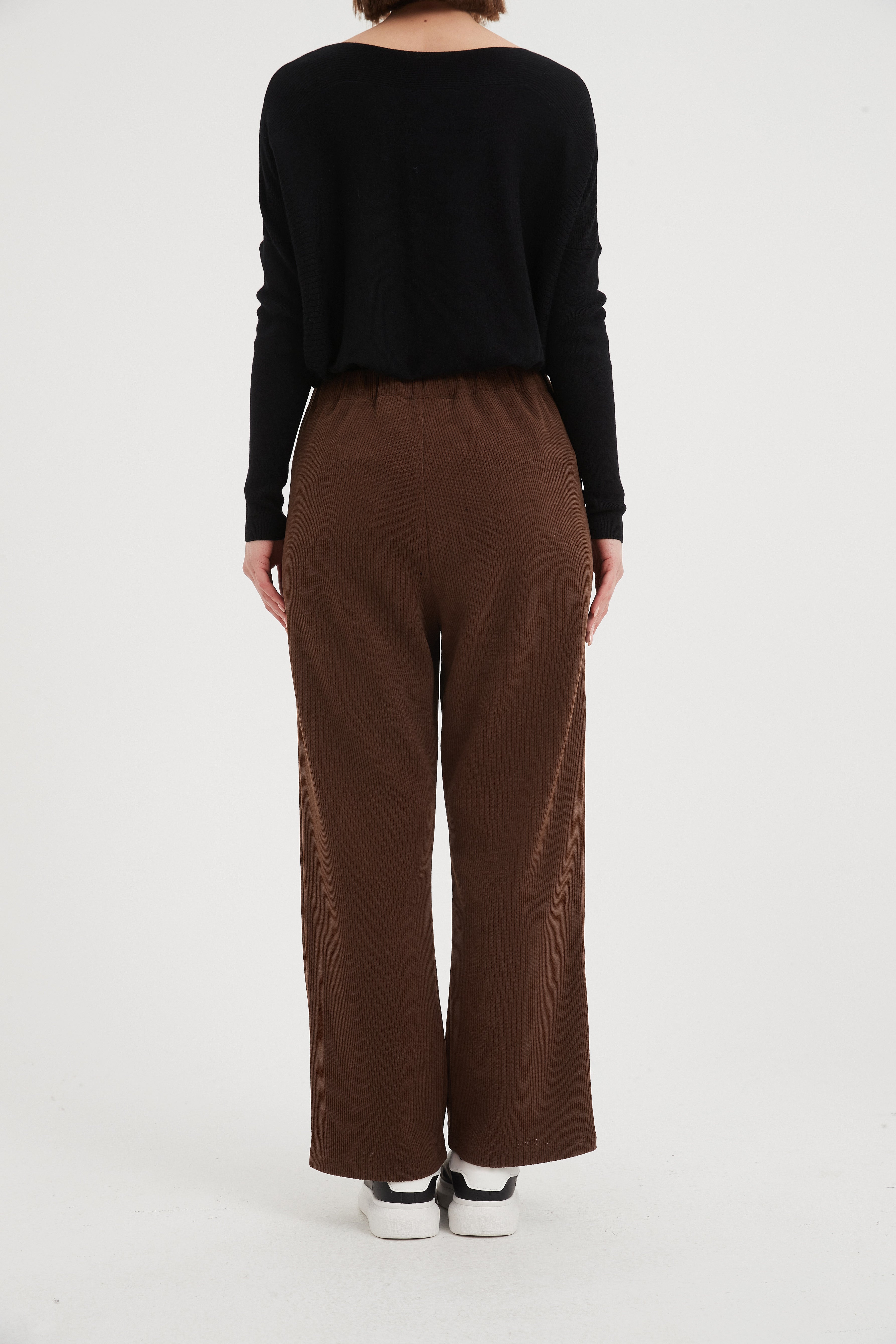 Tirelli - Straight Leg Stretch Cord Pants - Mocha