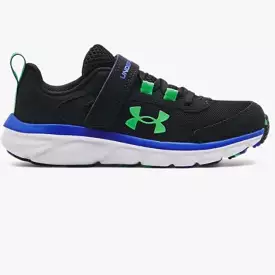 Under Armour Black/Versa Blue/Green Assert 9 A/C Children’s Sneaker