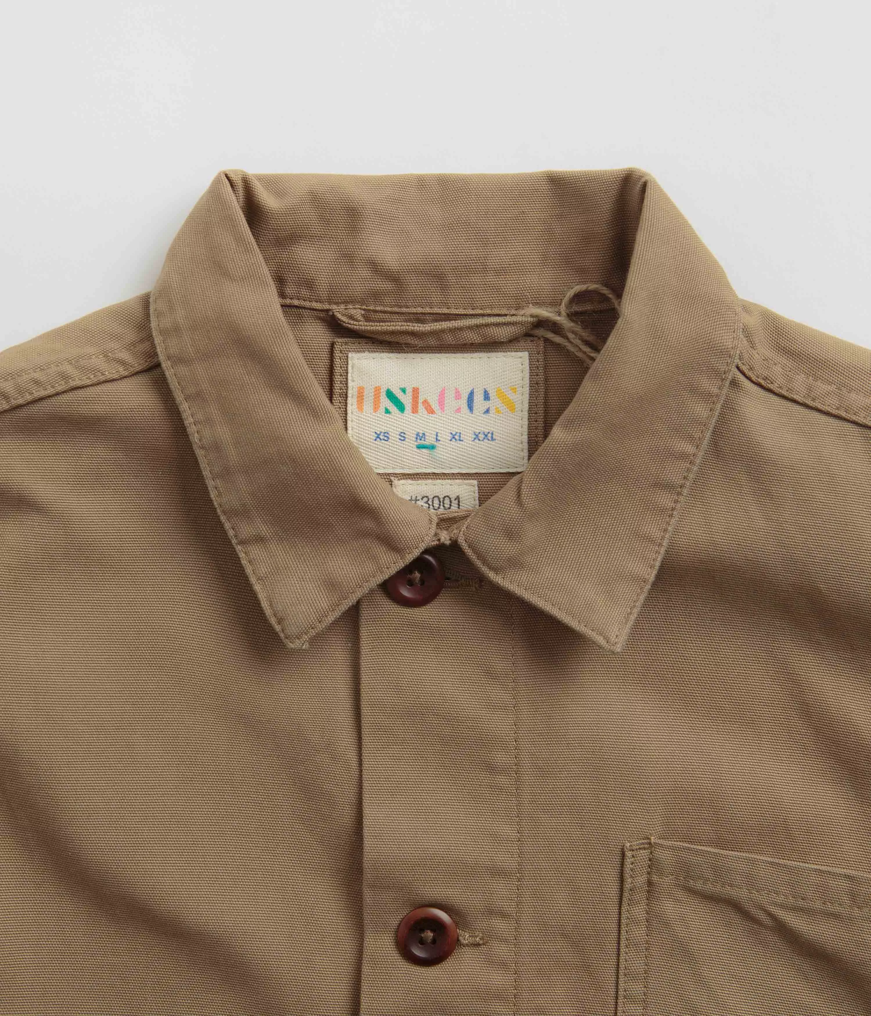 Uskees 3001 Buttoned Overshirt - Khaki