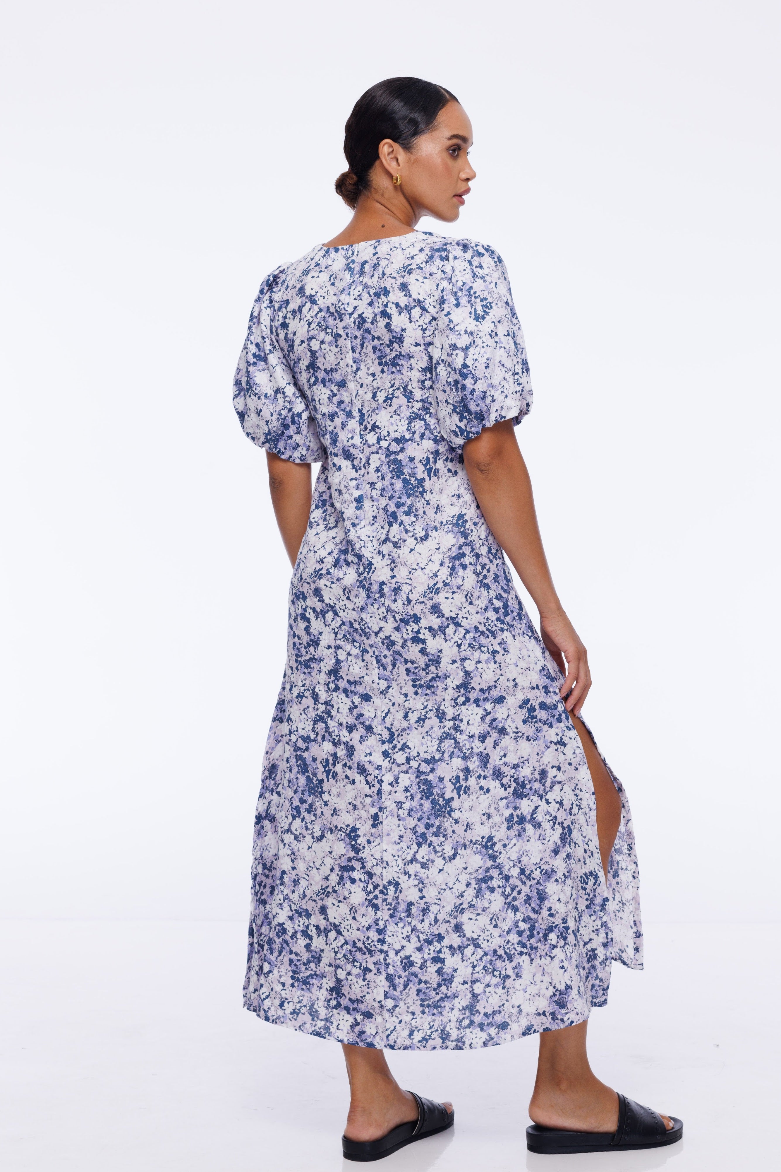 Vallis Dress - Exclusive Blue/White Floral