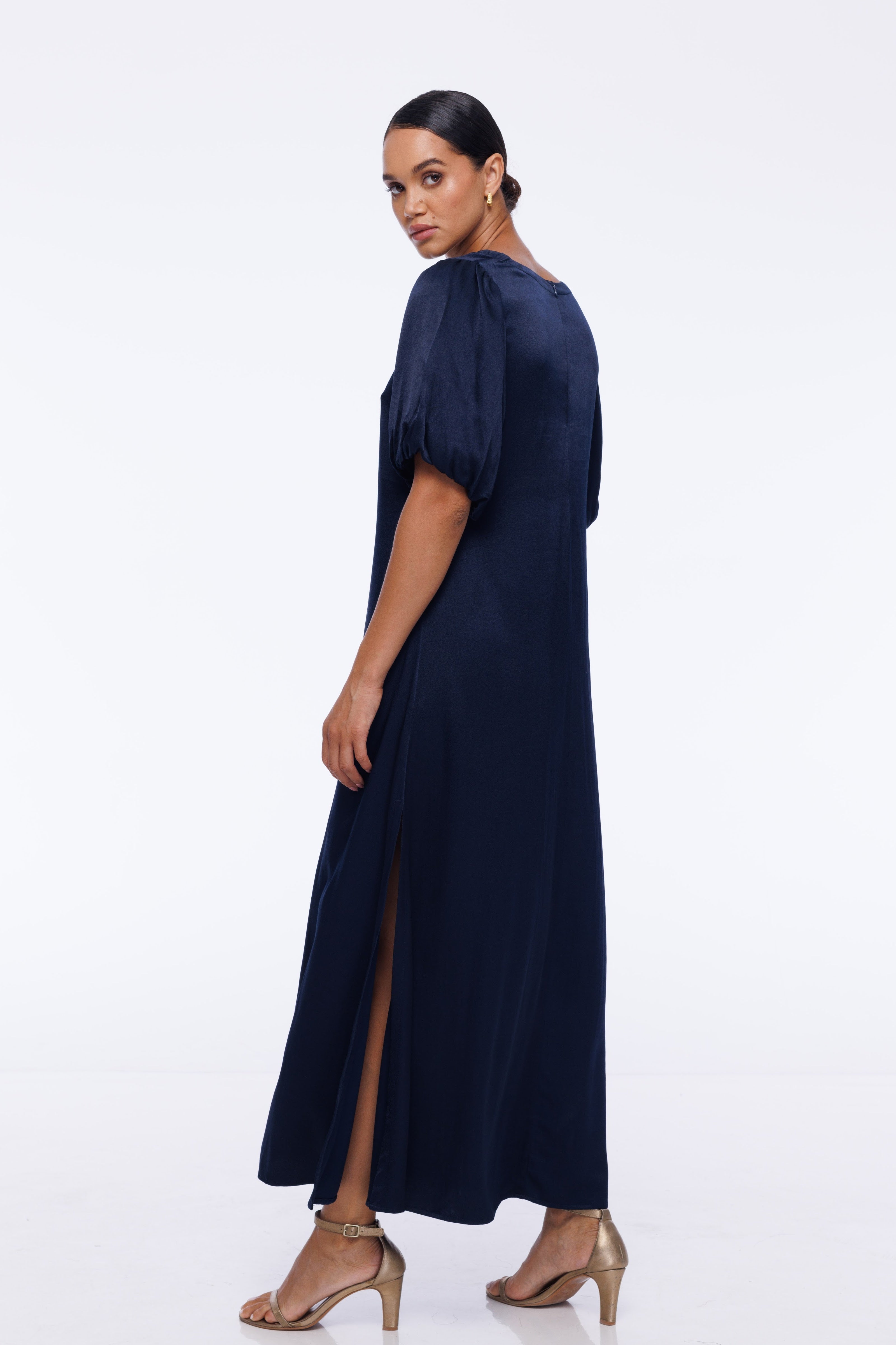 Vallis Dress - Indigo