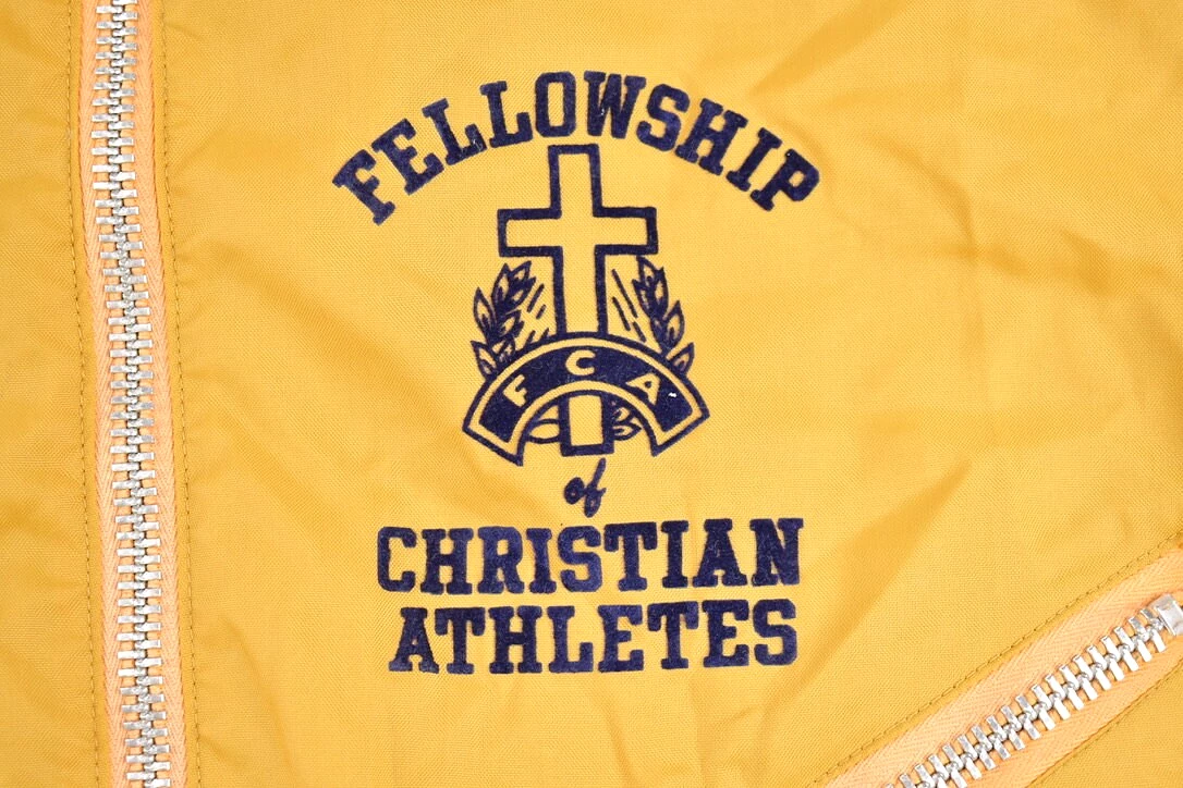 Vintage 1970s Fellowship of Christian Athletes Windbreaker Jacket / Athletic Spring Summer / True Vintage / Streetwear / Made In