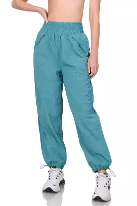 WINDBREAKER  HIGH WAISTBAND JOGGER- Teal