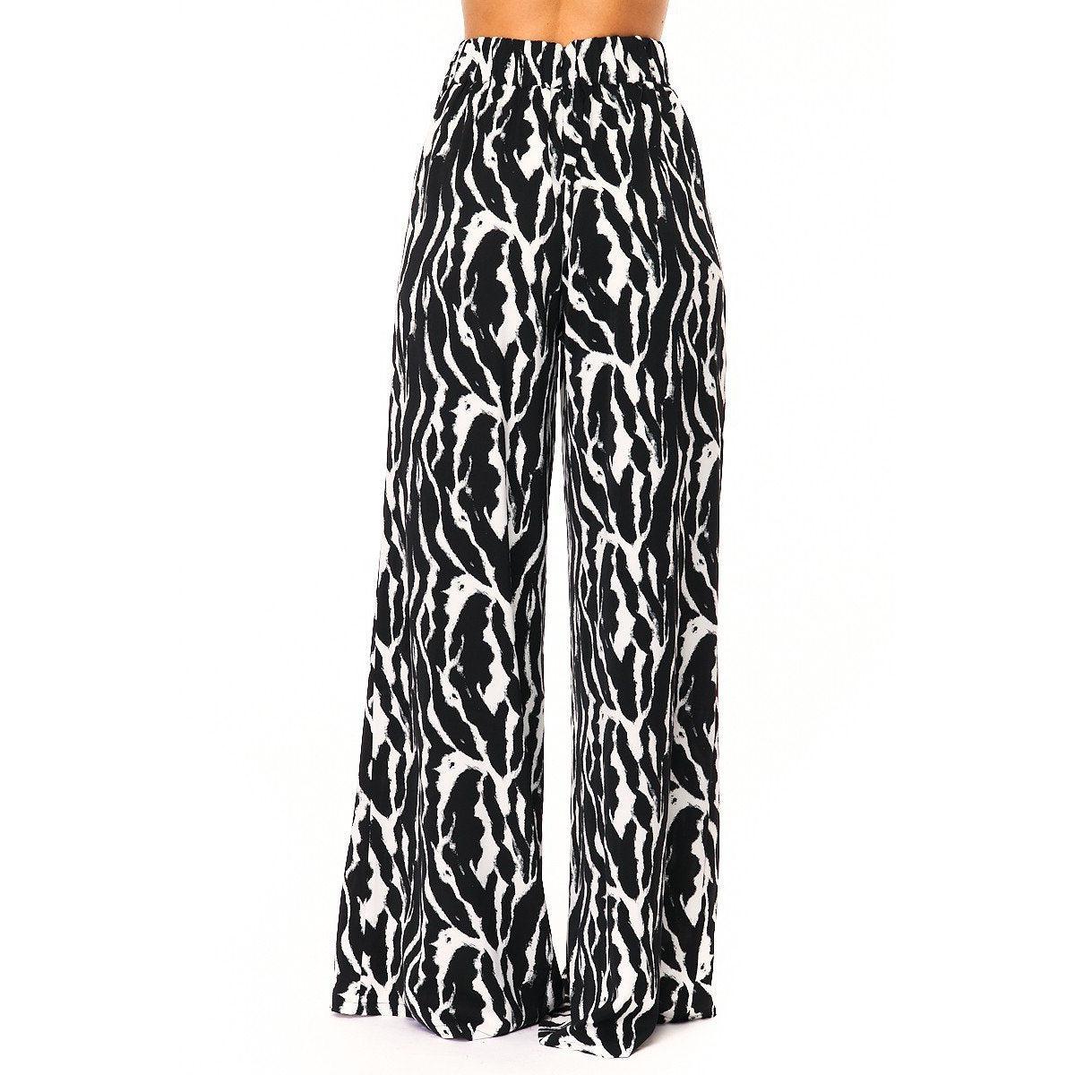 Woven Print Fashion Pants